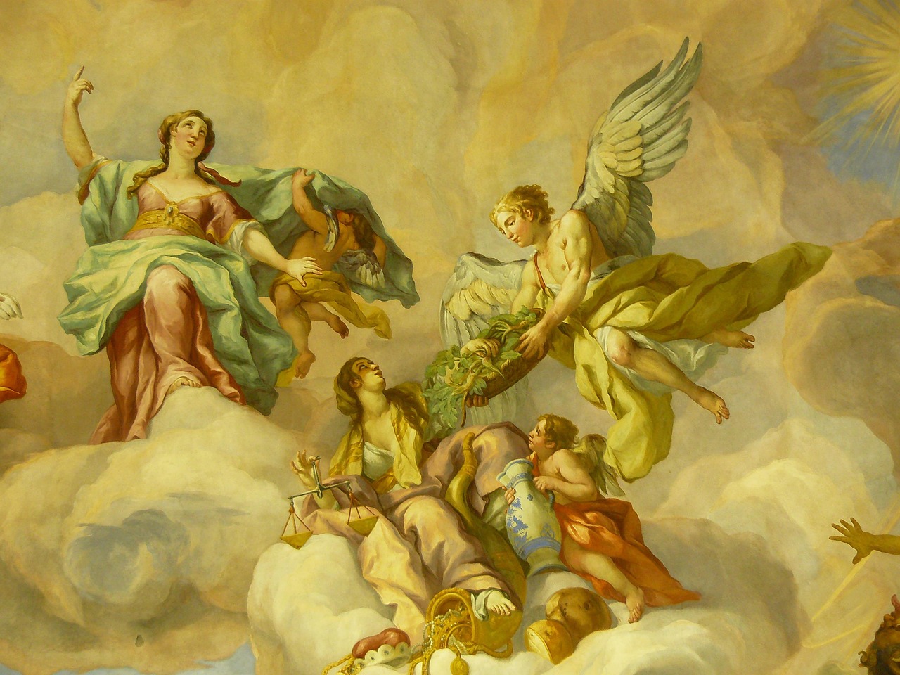 Affresco rinascimentale all'interno di una chiesa di montagna